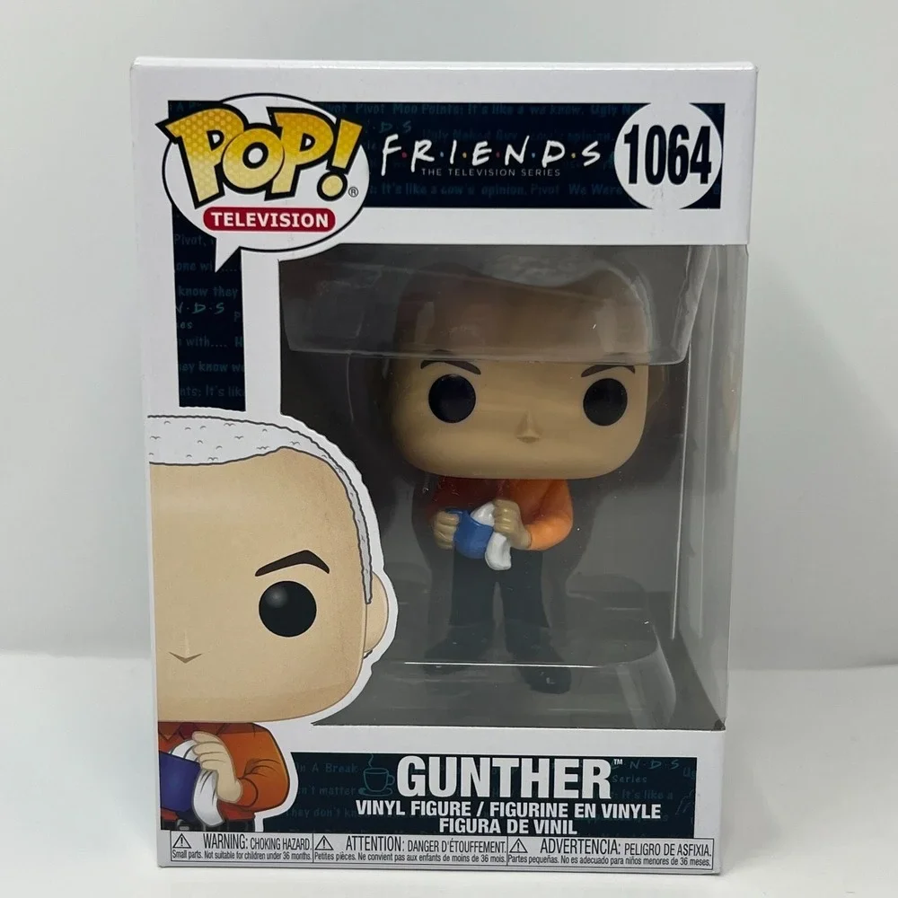 Funko Pop Friends Gunther #1064 TV Series Vinyl Figure New In Box 4